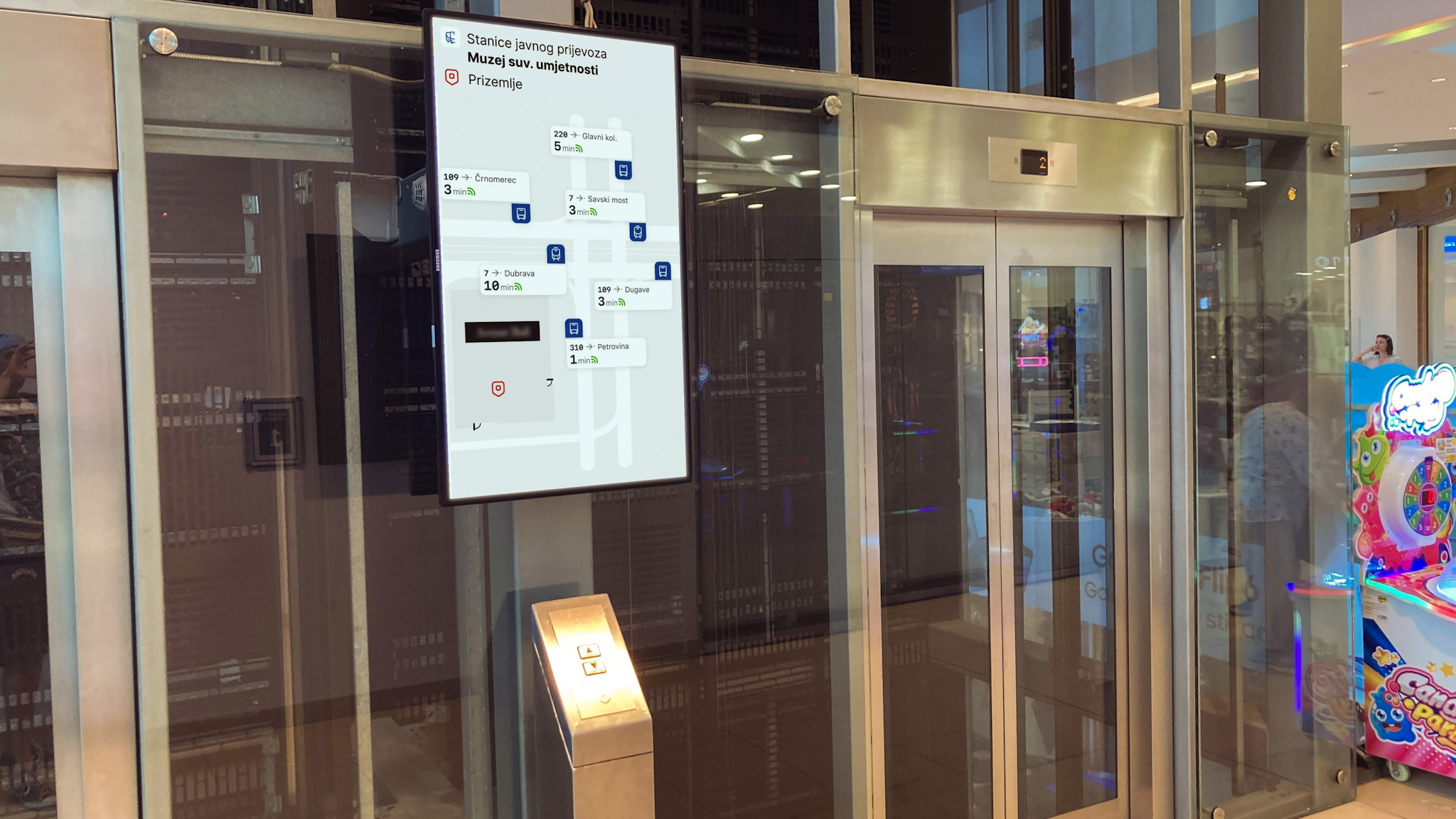 Transitopia kiosk at Zagreb