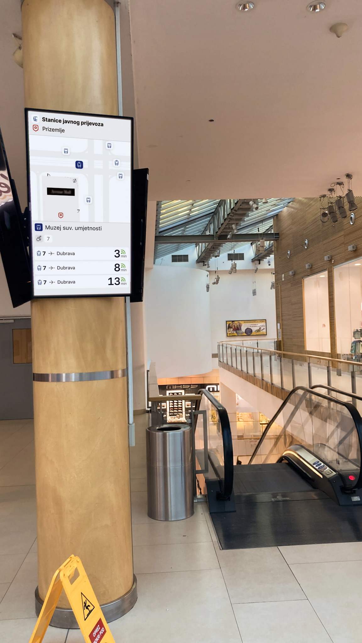 Transitopia kiosk at Zagreb